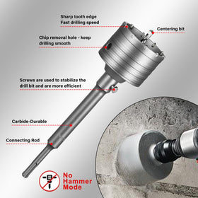 SALI hole saw blade shows durability for tough masonry tasks.