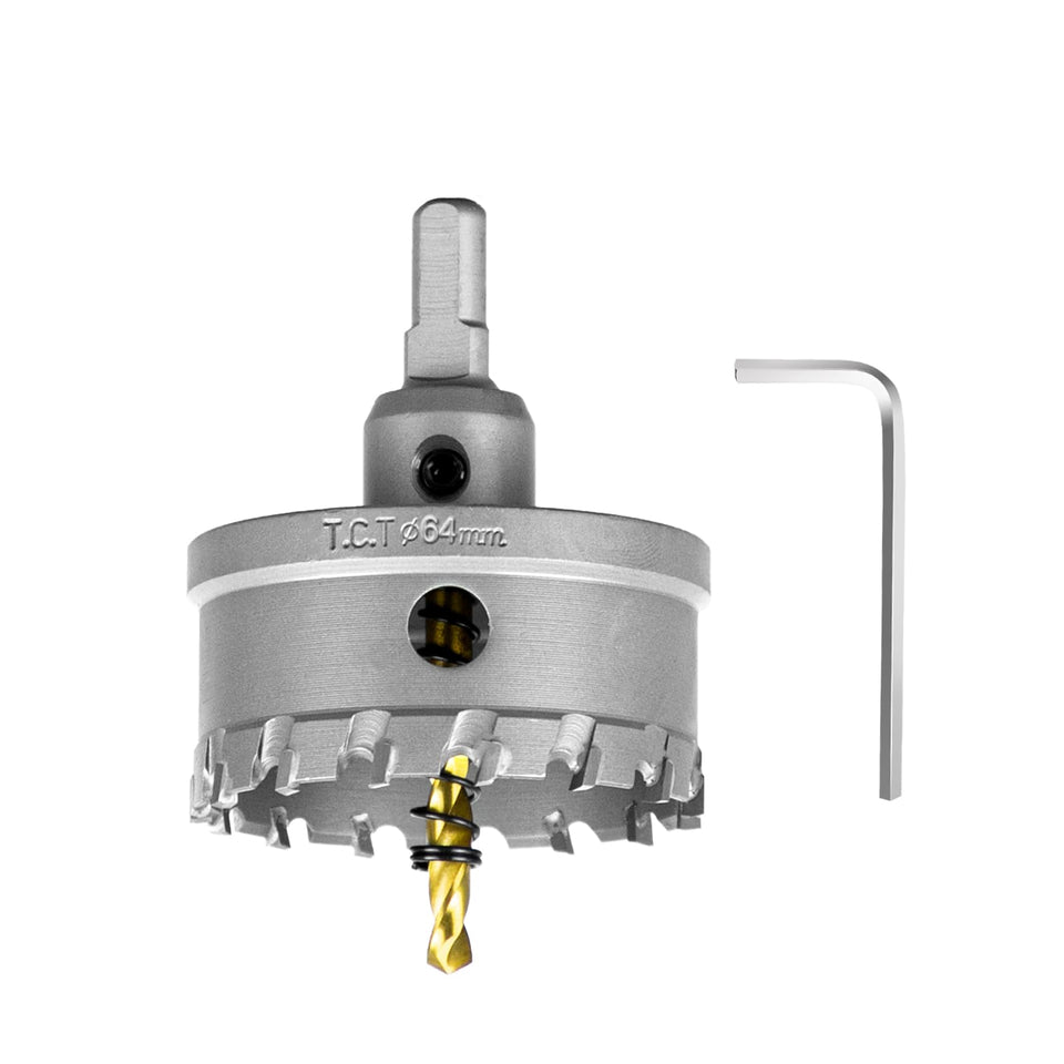 SALI 2-1/2-inch hole saw kit for clean cuts in metal and wood.