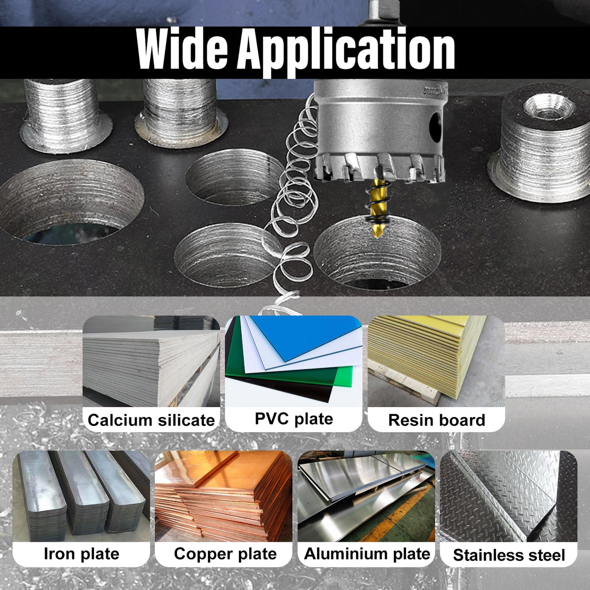 SALI titanium-plated pilot bit provides stable, accurate starts.