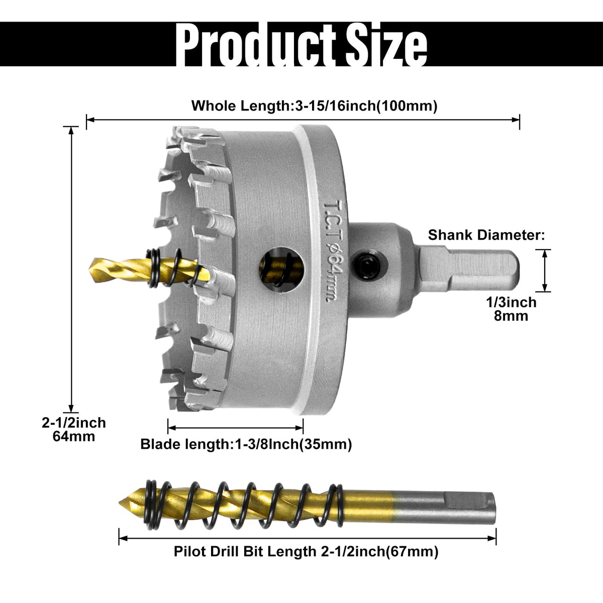 SALI carbide-tipped cutters deliver durable, rust-resistant performance.