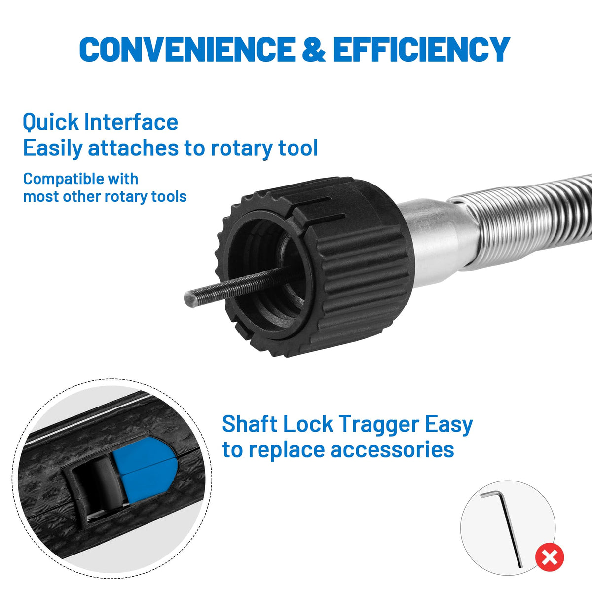 SALIGTEKH rotary tool accessories kit supports easy accessory changes
