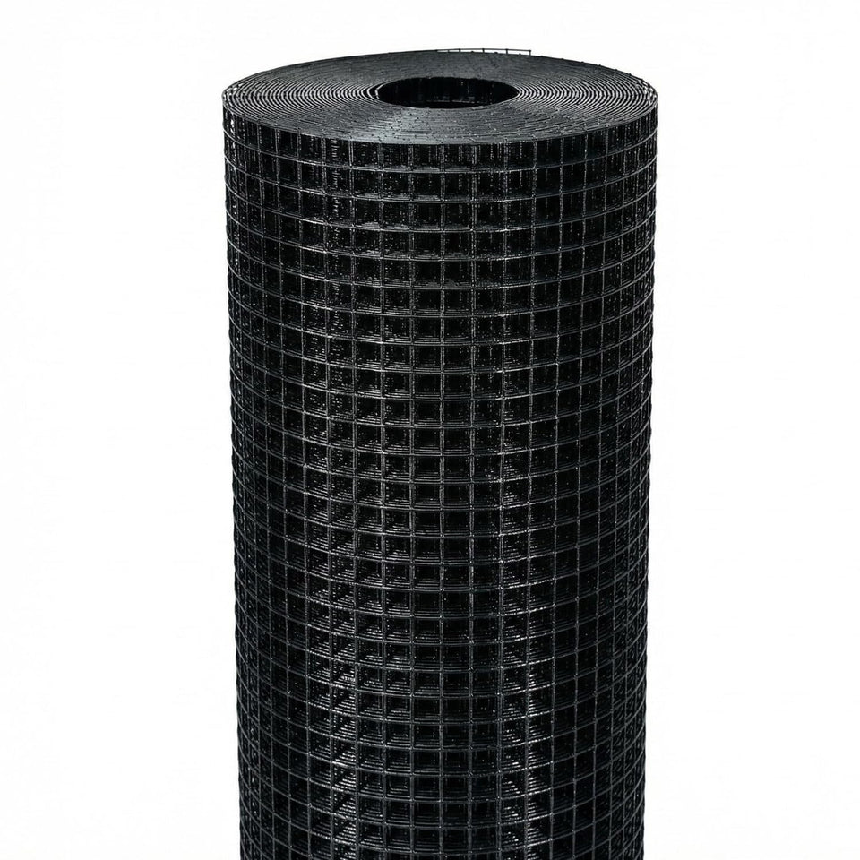 Salmut black hardware cloth box packaging protects the roll during shipping.