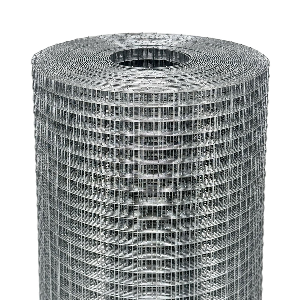 Salmut hardware cloth half-inch mesh roll, 4 ft by 100 ft, versatile fencing.