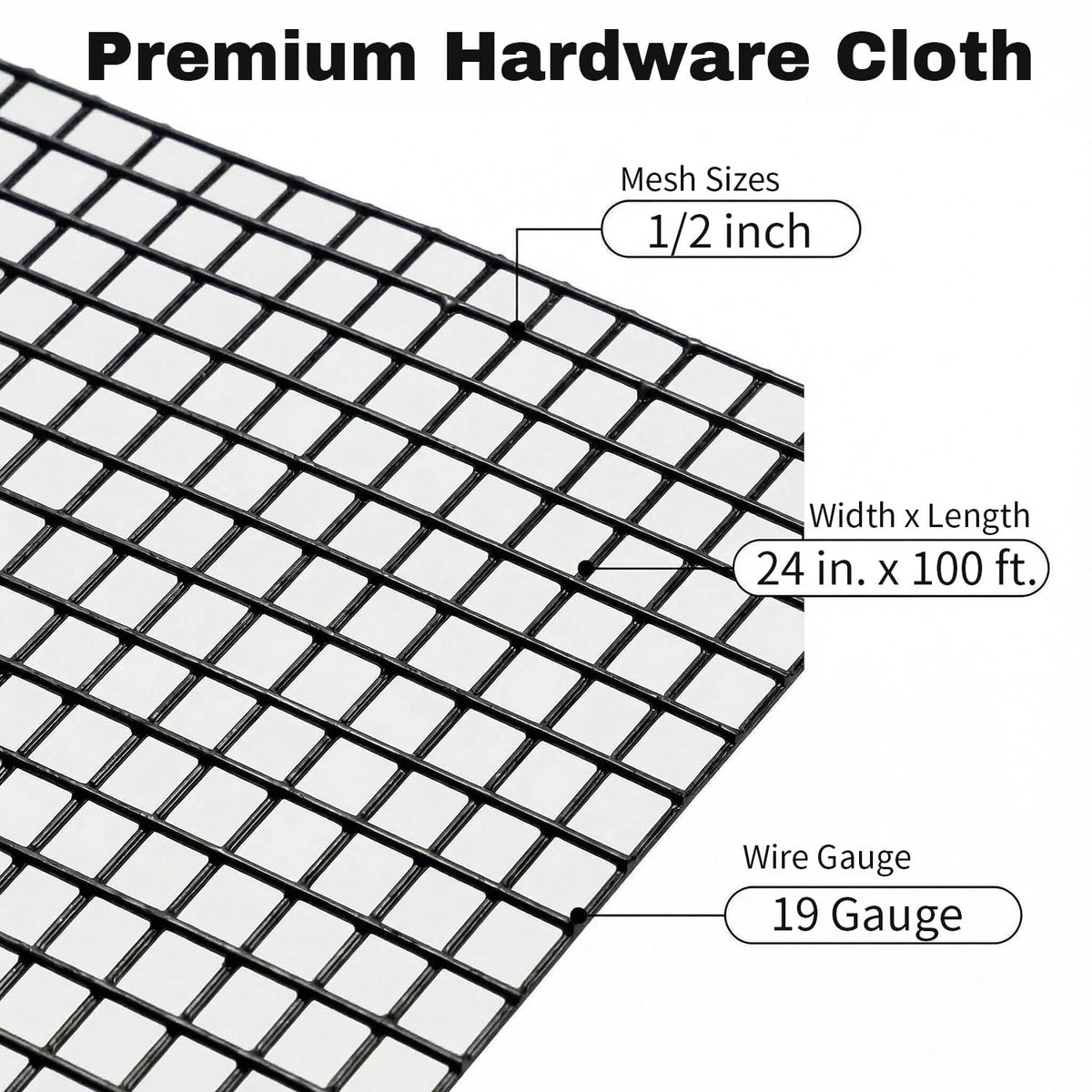 Salmut vinyl-coated chicken wire mesh roll showing outdoor durability.