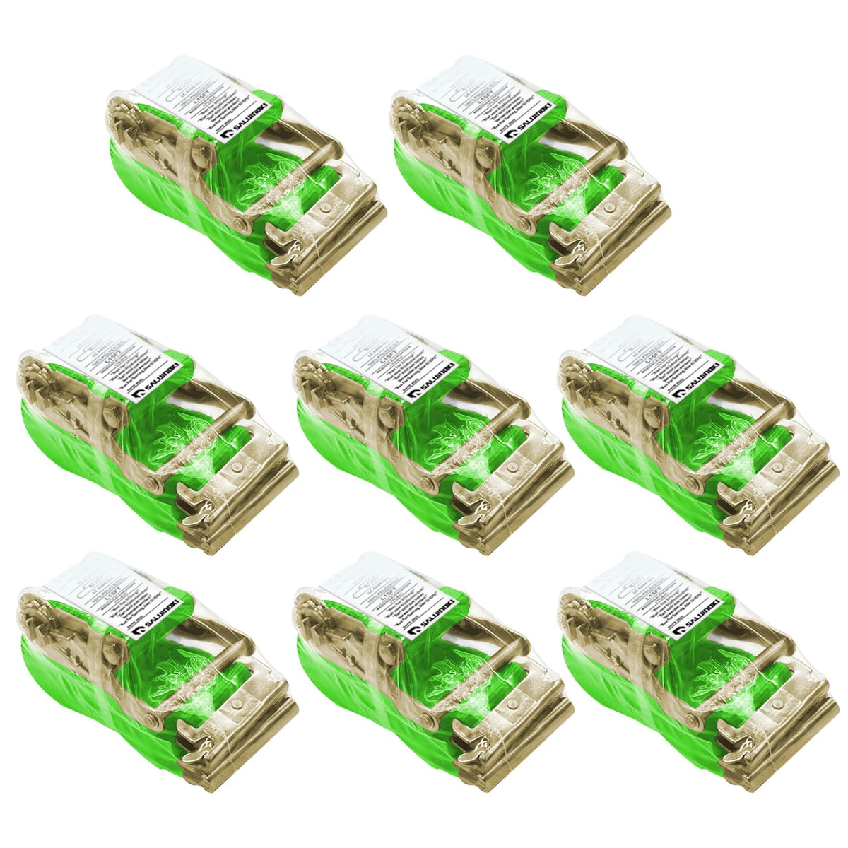 SALUINOKI green strap enhances visibility while securing goods in transit