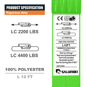SALUINOKI heavy-duty strap designed for cargo van use and rugged daily handling
