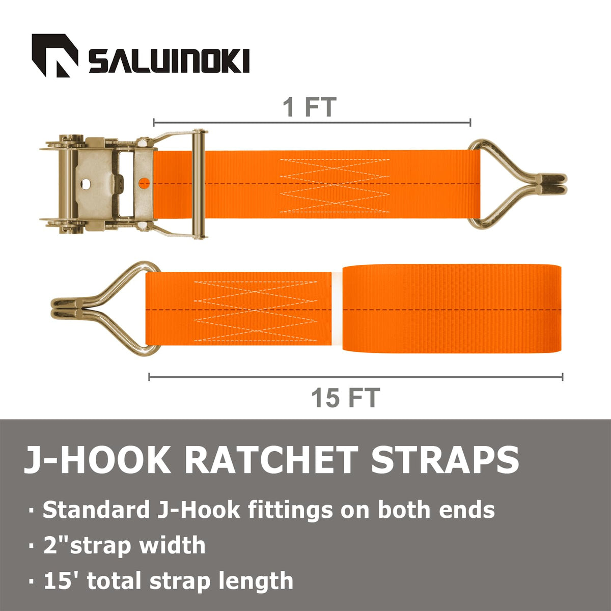 Durable webbing on SALUINOKI strap provides strong cargo support.