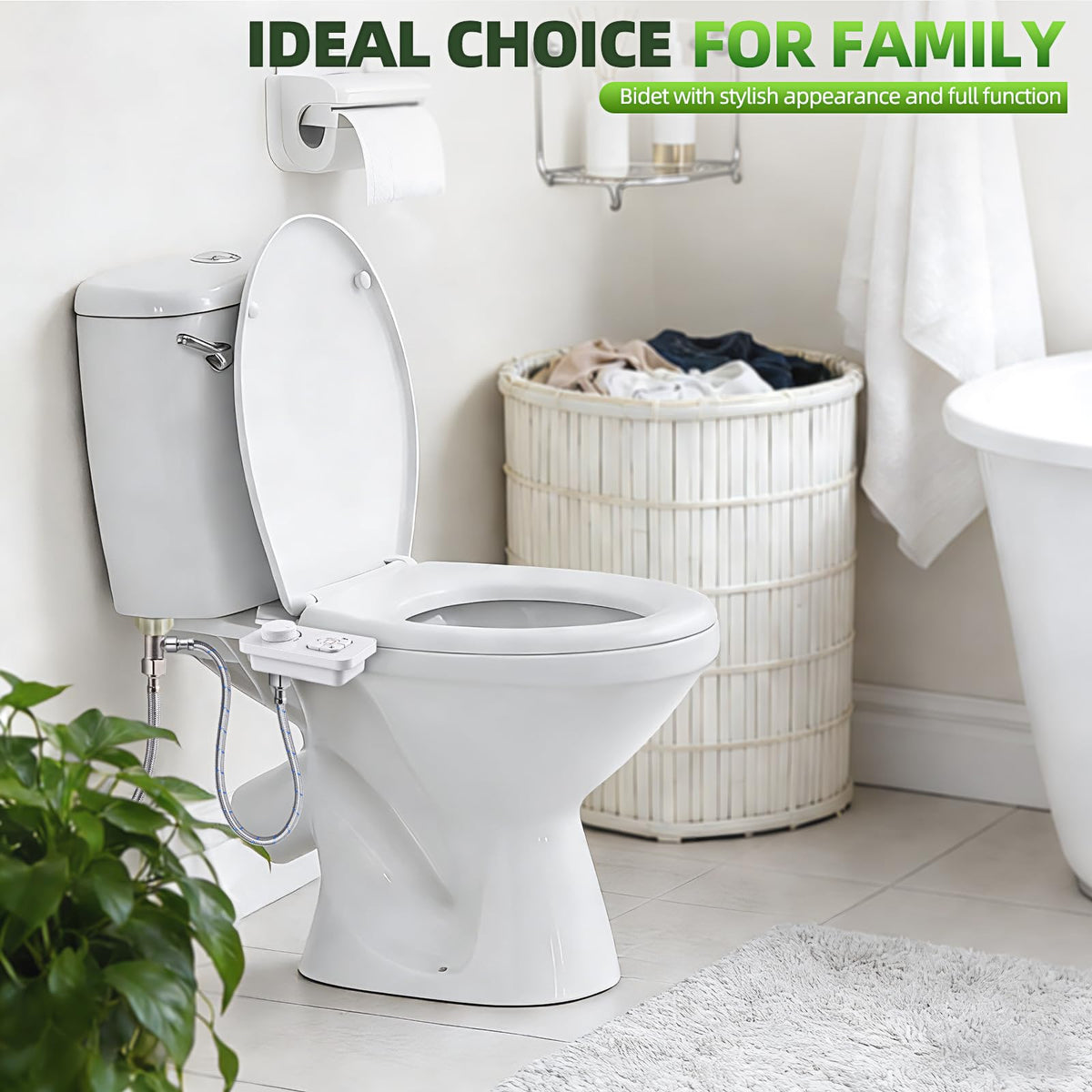 SAMODRA bidet attachment adjustable water pressure for personalized comfort