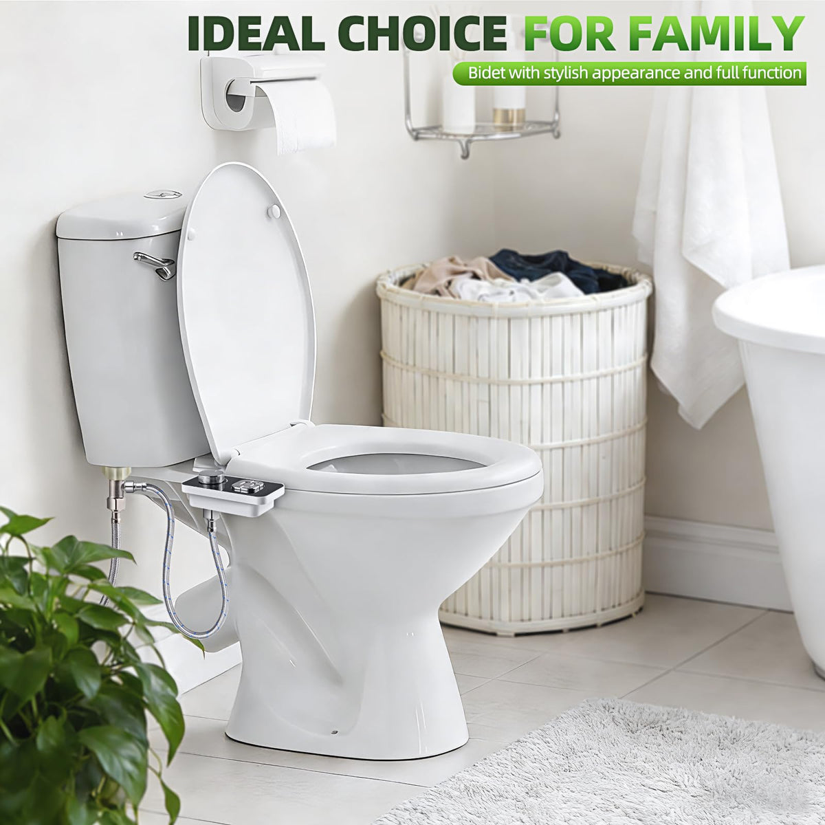 SAMODRA bidet is compatible with standard toilets for quick setup.