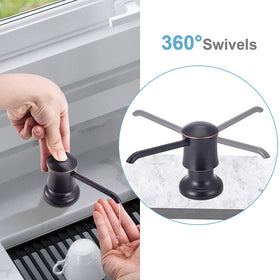 SAMODRA long shank designed for deep-deck granite counters.