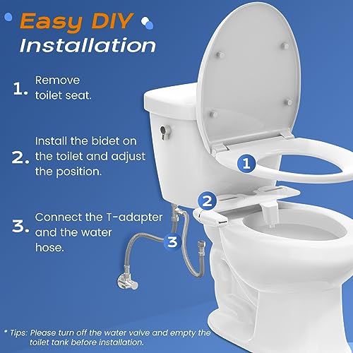 SAMODRA included stainless steel hose and T-adapter ensure durable installation.