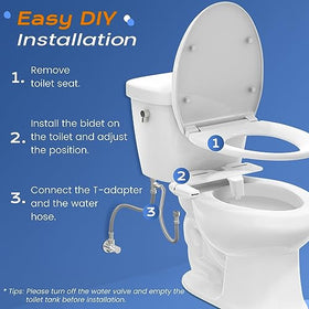 SAMODRA included stainless steel hose and T-adapter ensure durable installation.