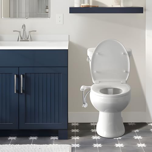 SAMODRA Ultra-Slim Bidet installation process demonstrates quick setup.
