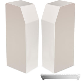 Samorillo 2-pack baseboard end cap left side with snap-on fit.
