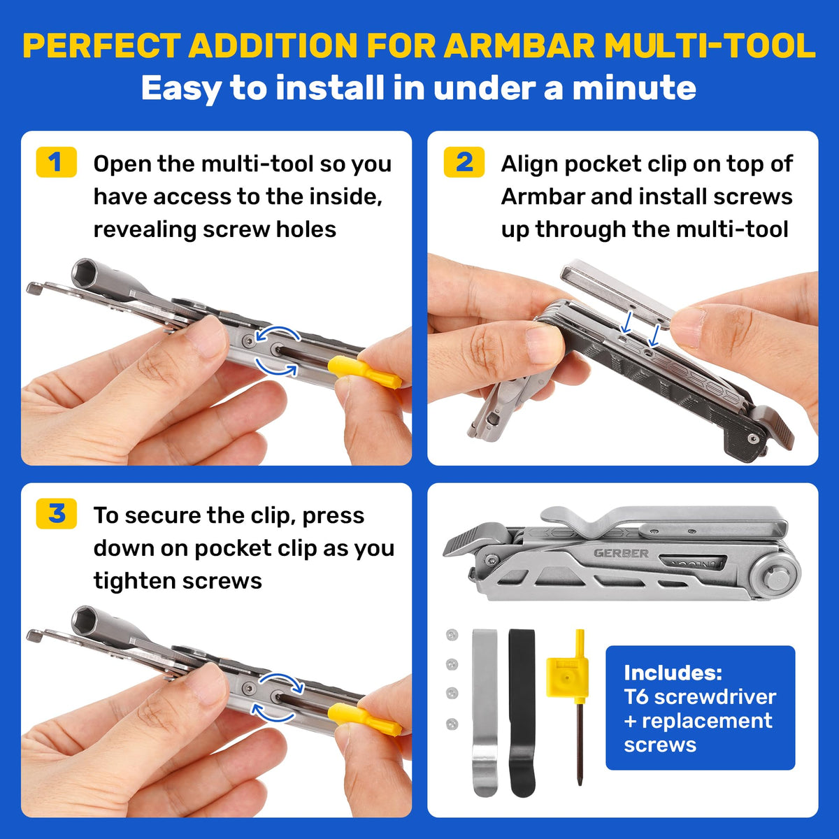 Samorillo Armbar Drive install tools in box for quick replacement