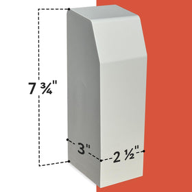 Samorillo end caps showing clip-on fit for baseboard covers.
