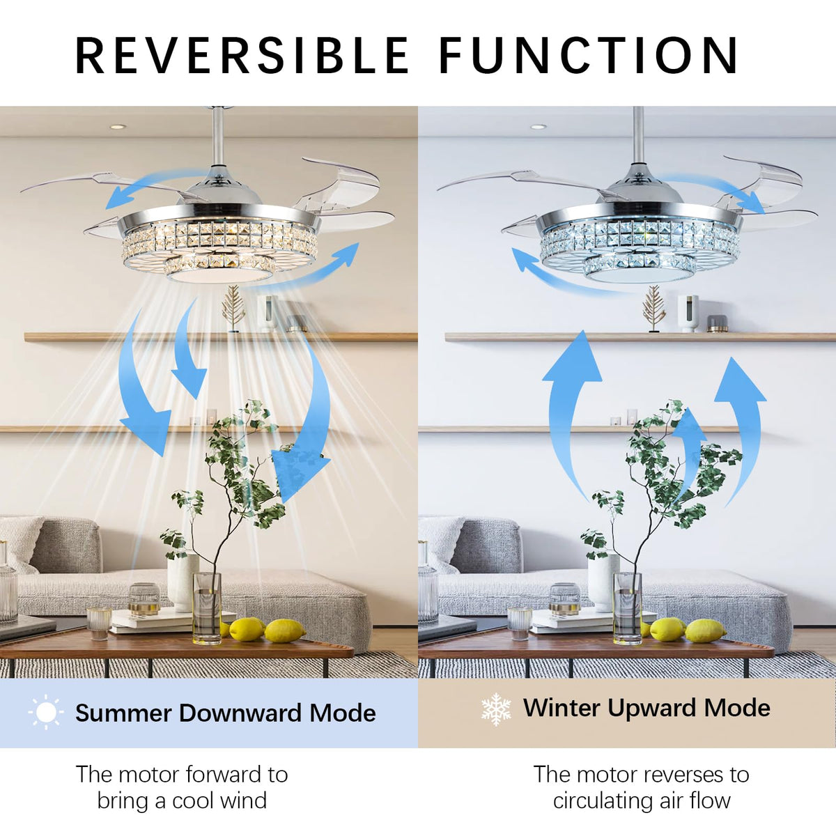 SAMPHON app and remote control simplify turning lights and fan on/off