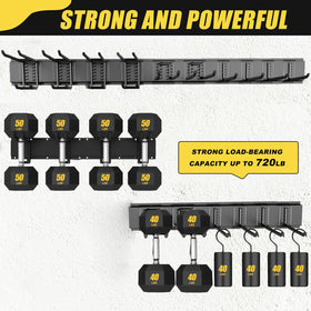 SAMRELAX double-layer 10-inch hooks maximize tool storage options.