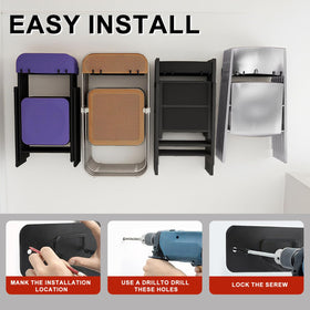 SAMRELAX multi-purpose hanging rack holds shovel, broom, and tools