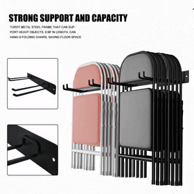 SAMRELAX rust-proof garage hooks securely holding garden tools
