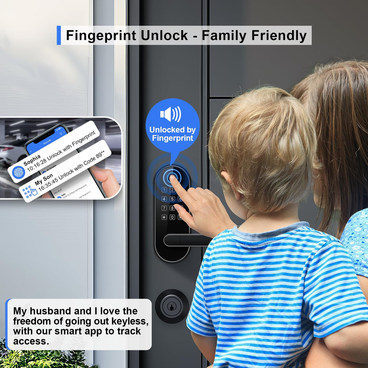 samtechT lock with keypad demonstrates secure, fast entry for guests.