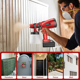 Samvinor cordless design supports latex, acrylic, oil-based paints
