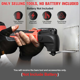 Samvinor cordless tool showing Milwaukee 18V compatibility for flexible power.