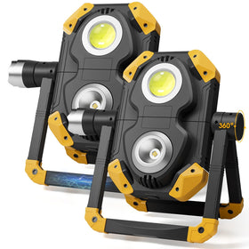 Samyoung 2pack-2500lm work light brightens garage tasks and camping.
