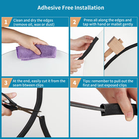 Sanbege edge guard on door edge enables smooth operation.
