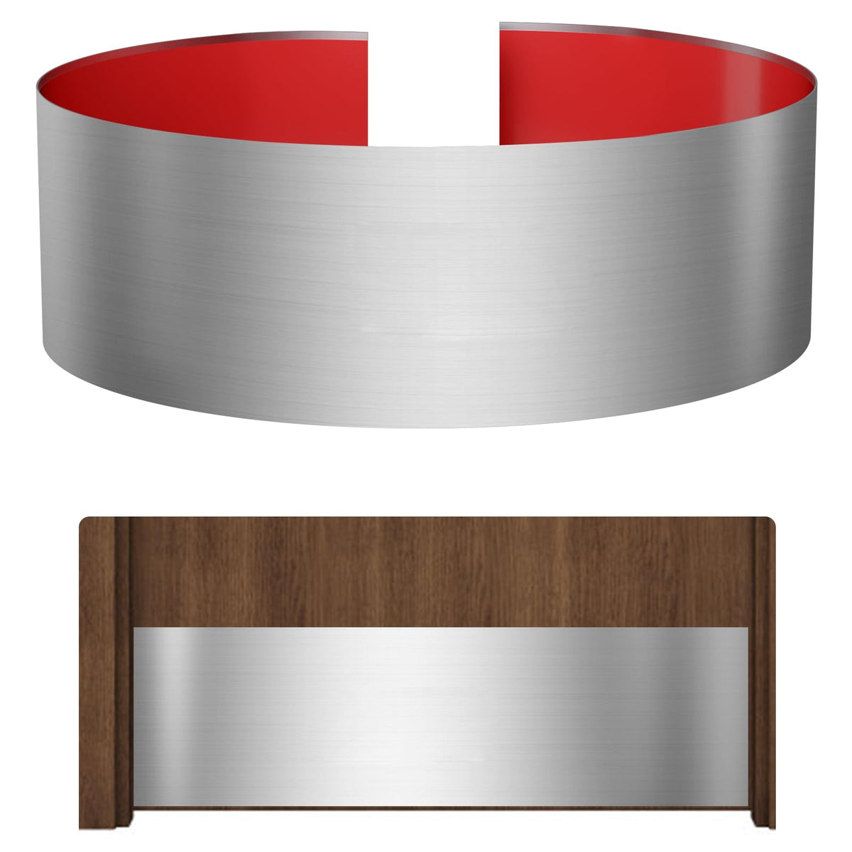 Sanbege stainless steel door kick plate with brushed nickel finish protects doors from scuffs.