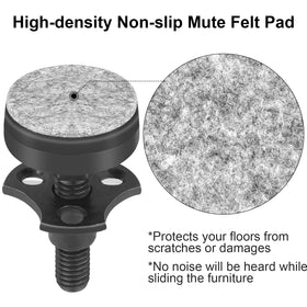 Sanchamy levelers base with felt pads protects floors from scratches.