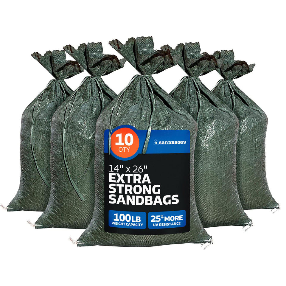Sandbaggy heavy-duty sandbag 14x26 for flood protection and barrier setup