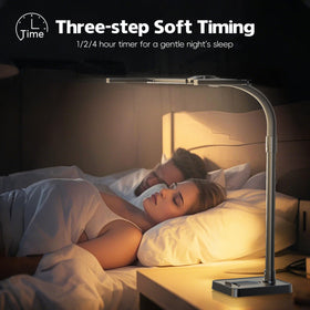 Sandiea LED Desk Lamp adapts to your workspace with folding light strips.