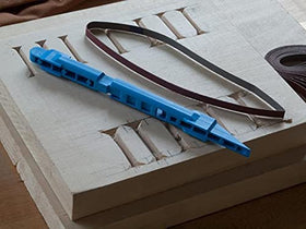 SANDING DETAILER easy belt changing feature for efficient workflow on projects.