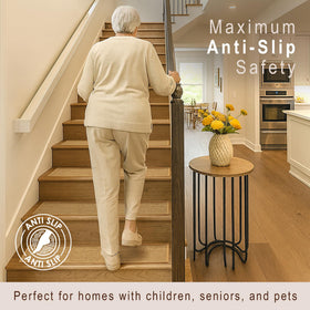 SANDPEAK beige treads designed for families with kids and pets.