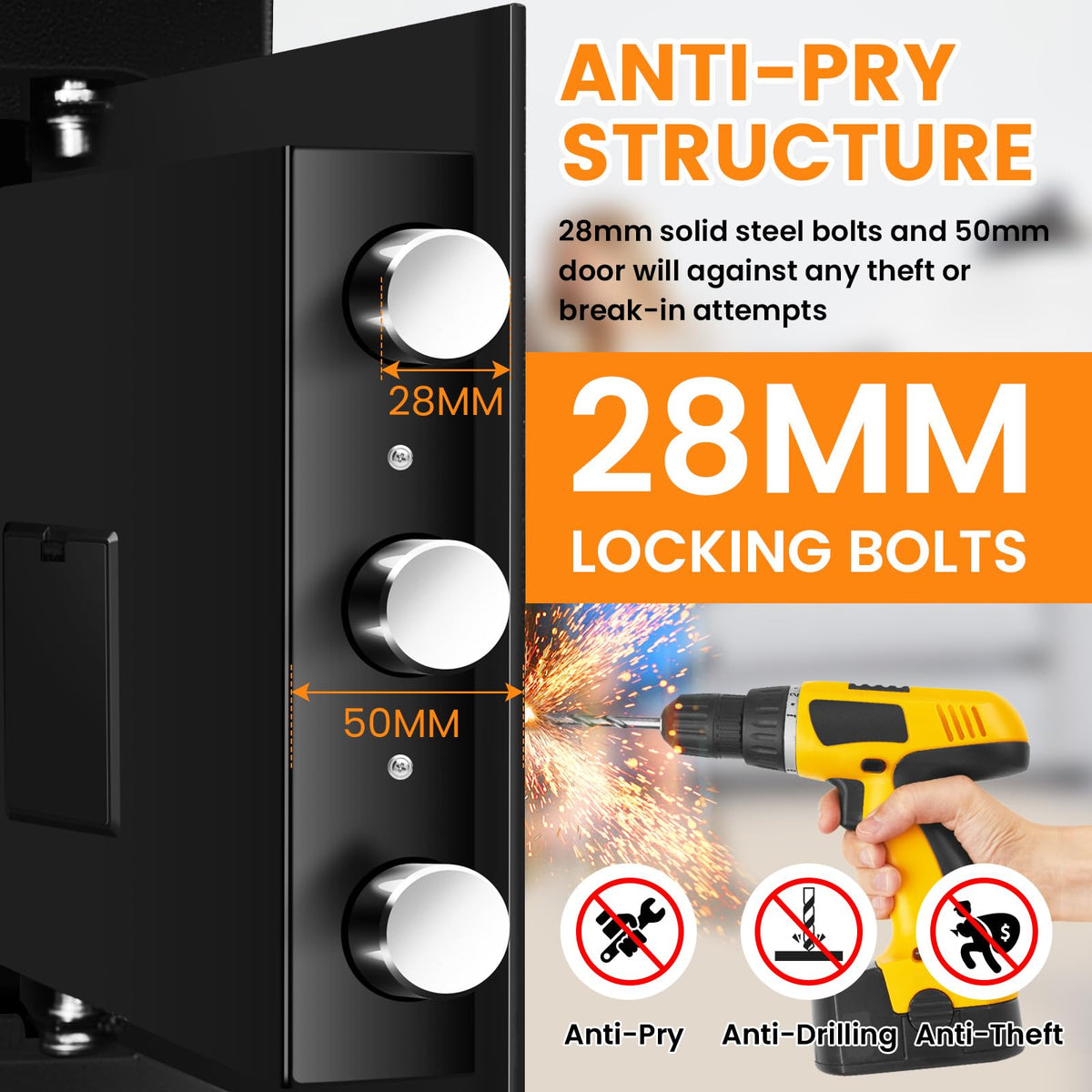 Sanfnz drop safe alarm-system to deter tampering and boost safety.
