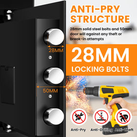 Sanfnz drop safe alarm-system to deter tampering and boost safety.