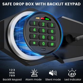 Sanfnz drop safe durable-letter-bag for secure document storage.
