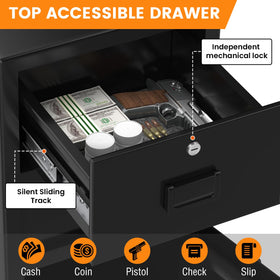 Sanfnz drop safe wall-floor-mount for secure installation.