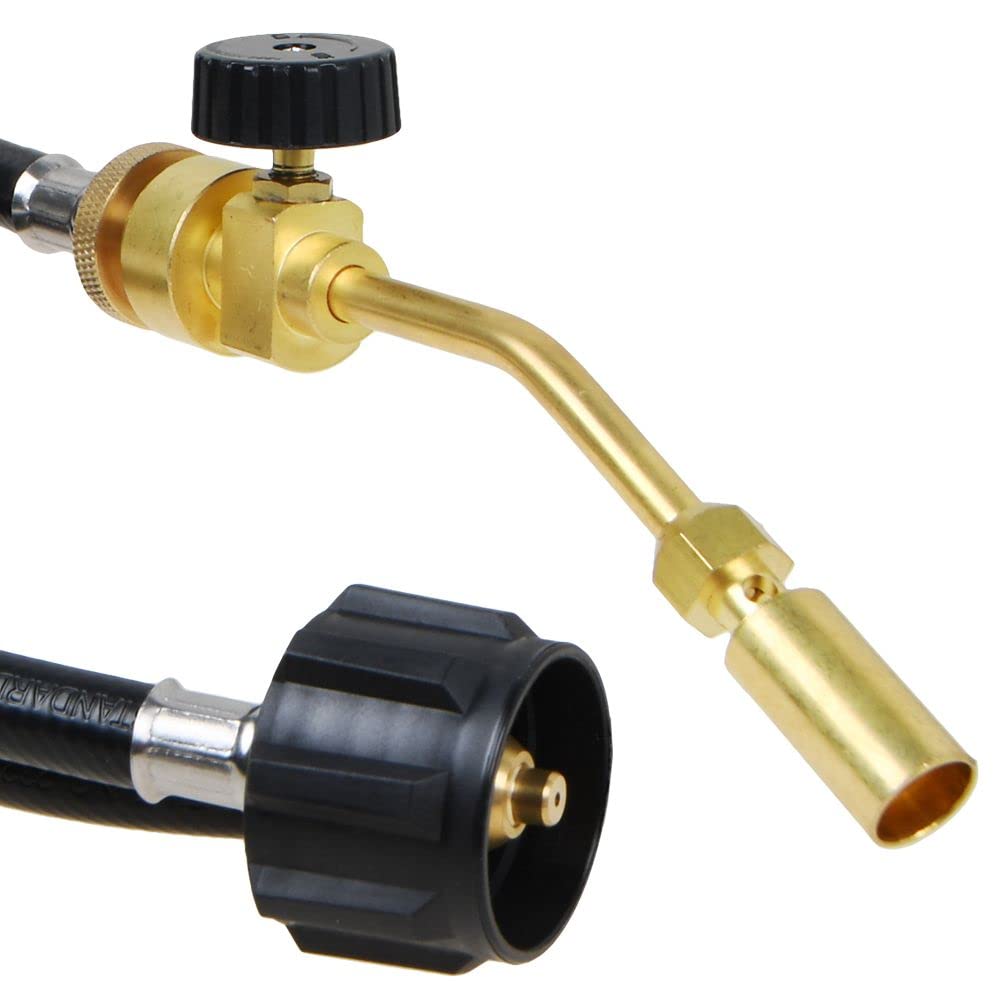 Sanheshun turbo torch with manual ignition and regulator for reliable starting.