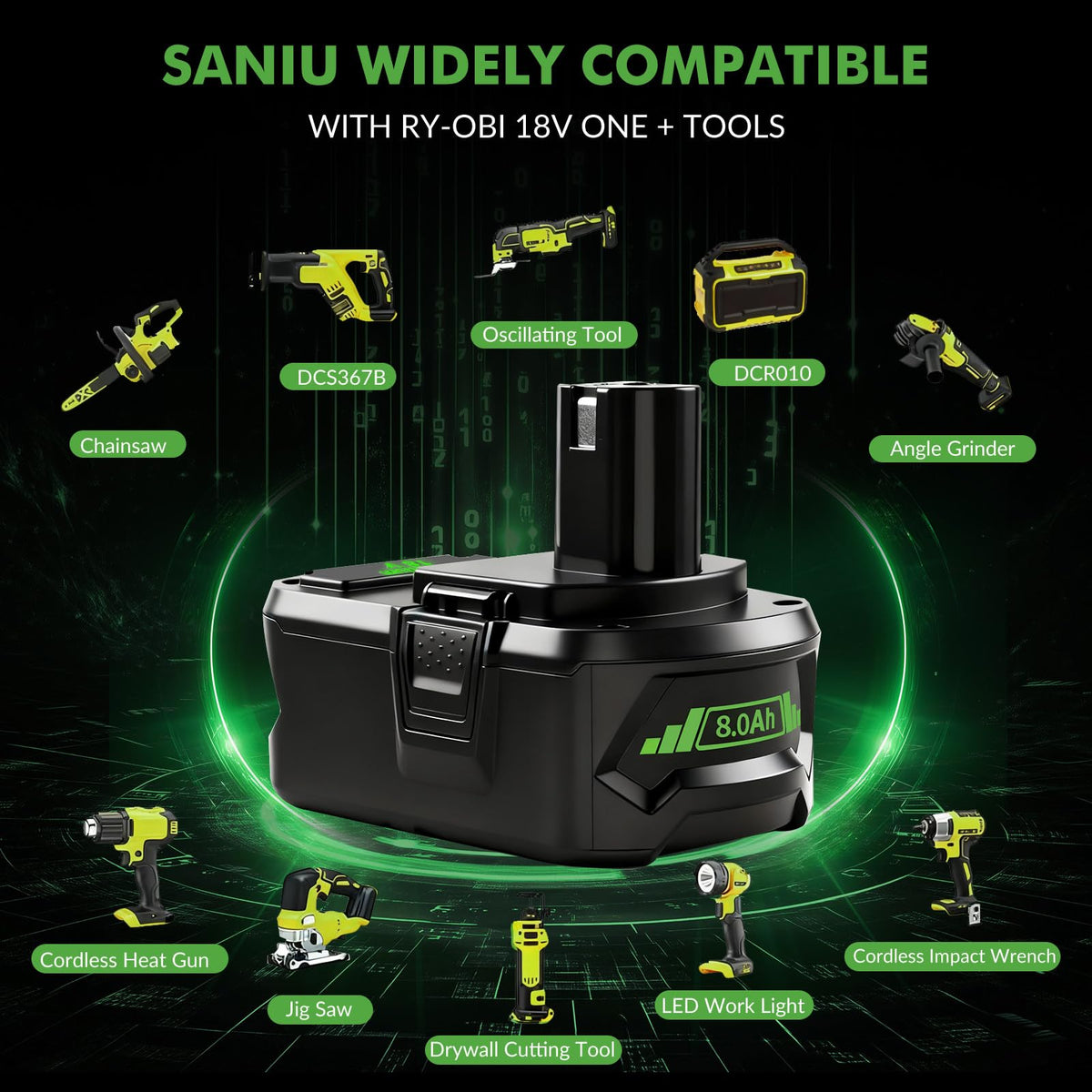 SANIU protection circuit guarding against overcharge and shorts