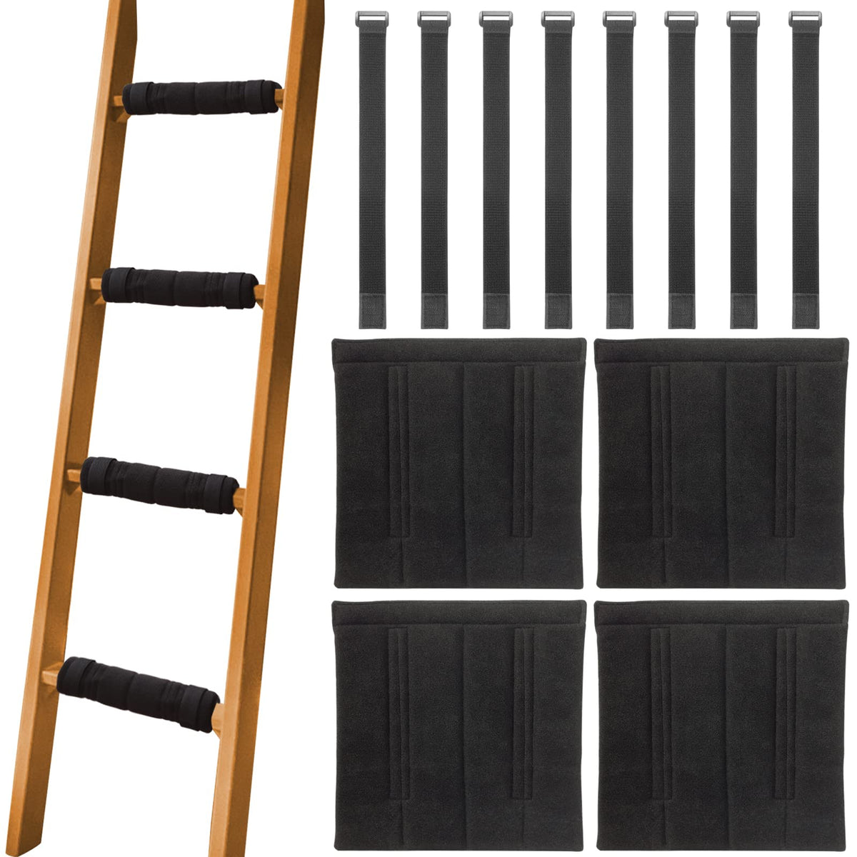SANJHFF ladder pads with soft felt surface for comfortable bunk-bed climbs.