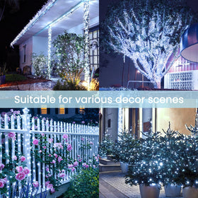 Sanjicha IP65 waterproof fairy lights withstand rain for year-round outdoor décor