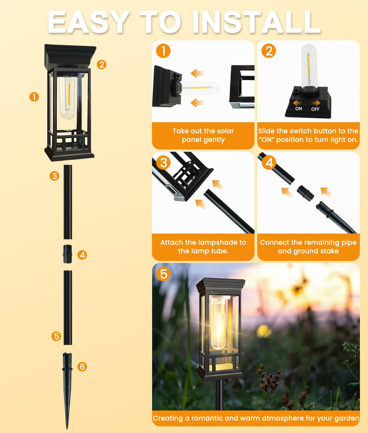 Sanjicha solar pathway light decor pack enhances outdoor ambiance and gifting