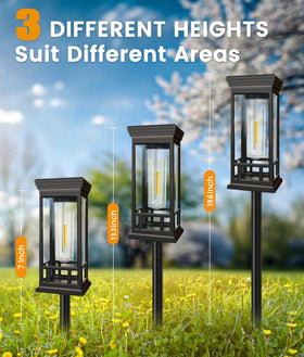 Sanjicha solar pathway light features dusk-to-dawn sensor for hands-free operation