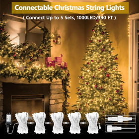 SANJICHA warm white LEDs span 66 feet for indoor and outdoor decor