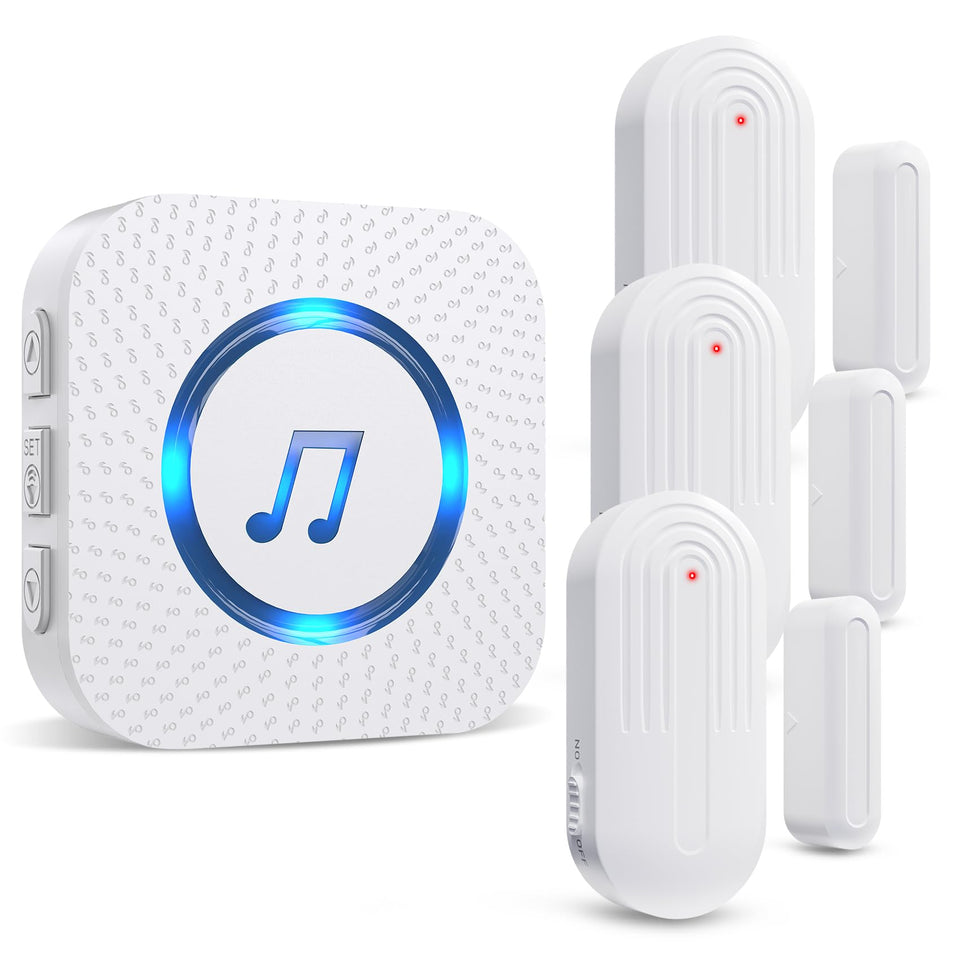 SanJie door chime with 500ft range for reliable home alerts