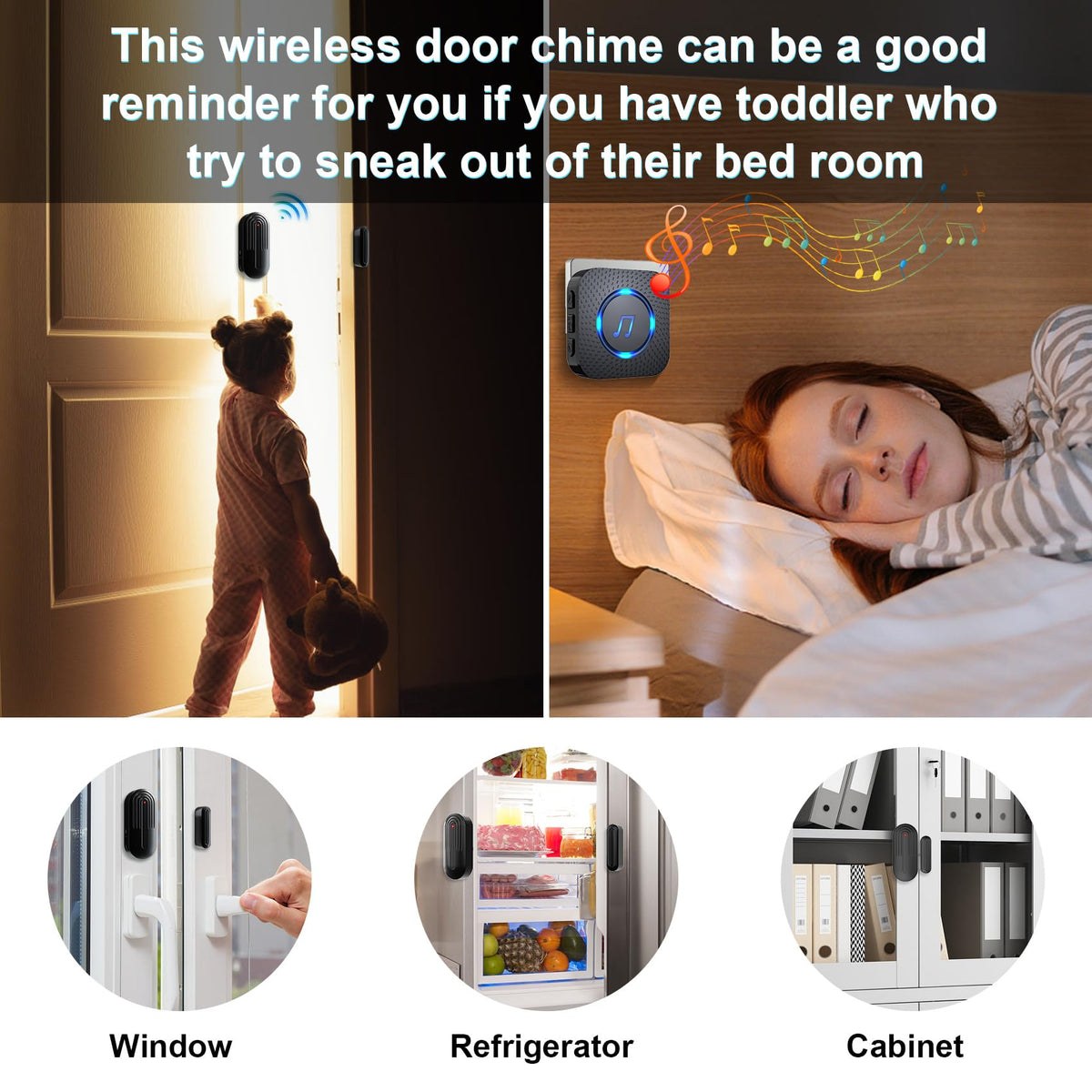 SanJie door chime in use signals visitor entry for store.