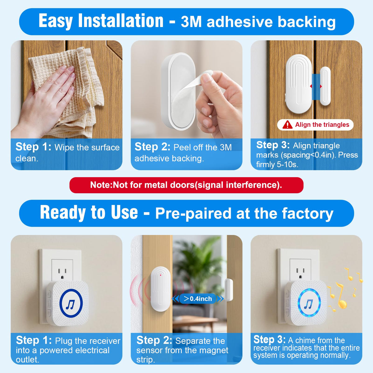 SanJie chime mounting tutorial showing easy installation