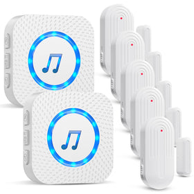 SanJie door chime receiver plugged into outlet for instant alerts